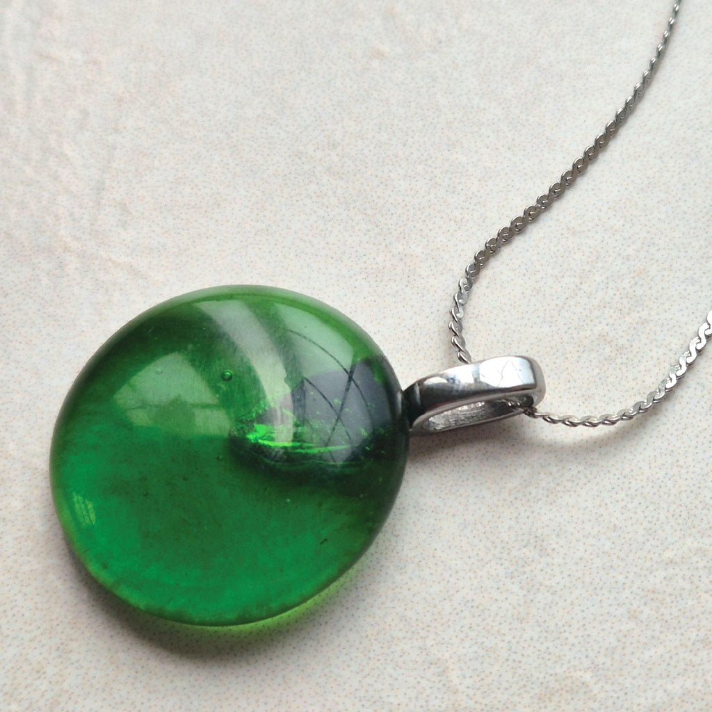 Jameson Green Glass Pendant
