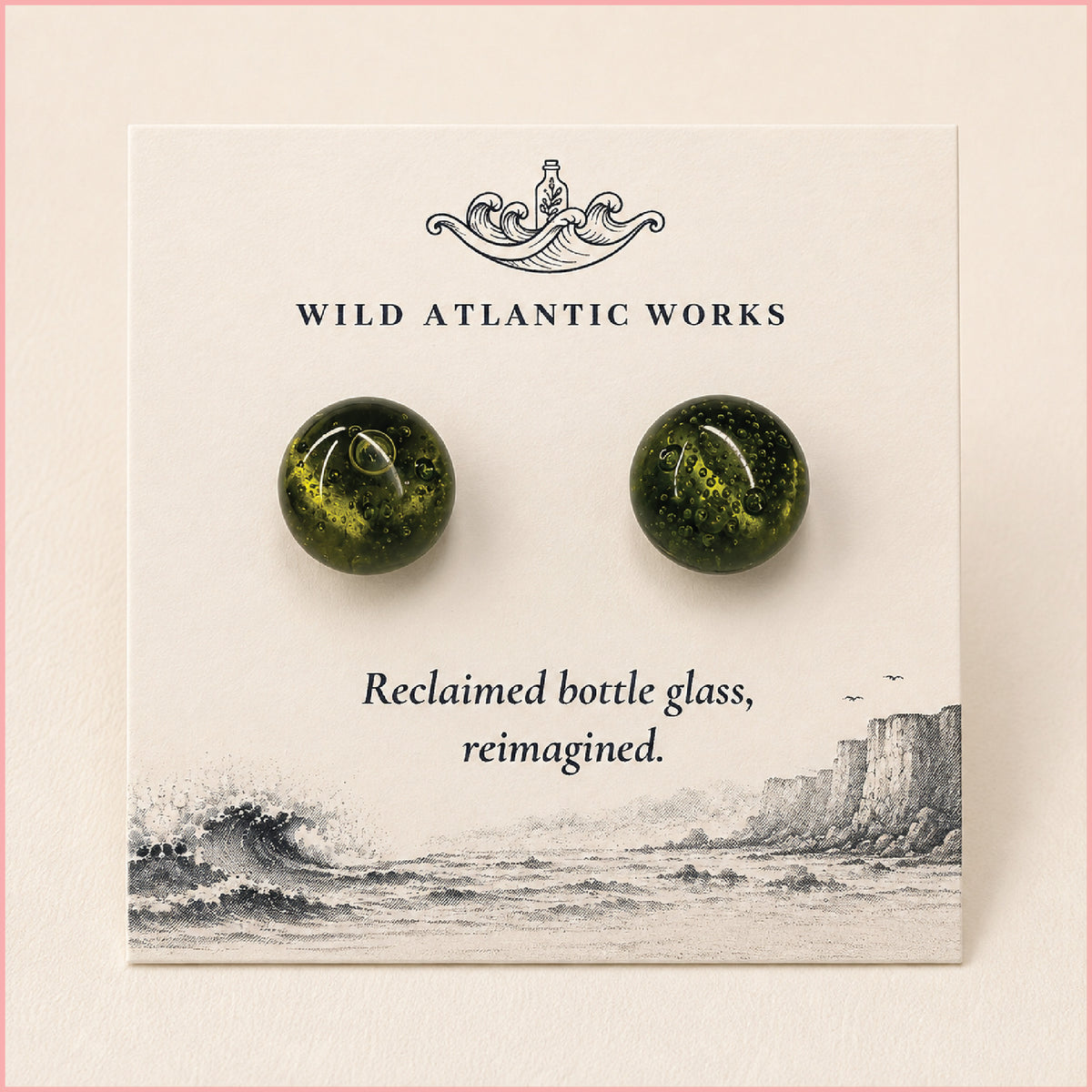 Wine Glass Stud Earrings