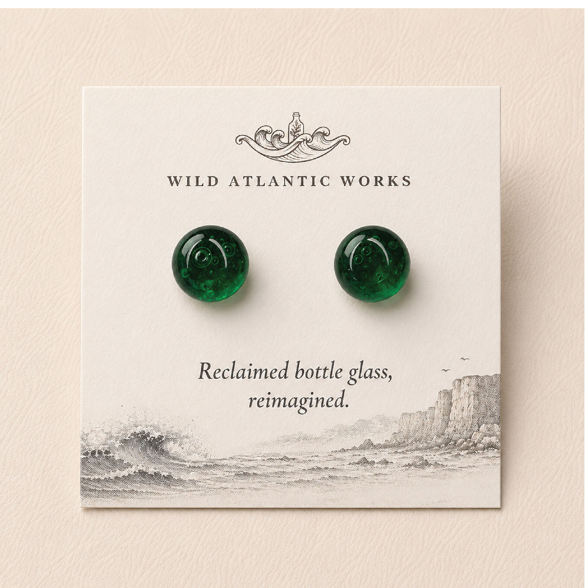 Jameson Glass Stud Earrings