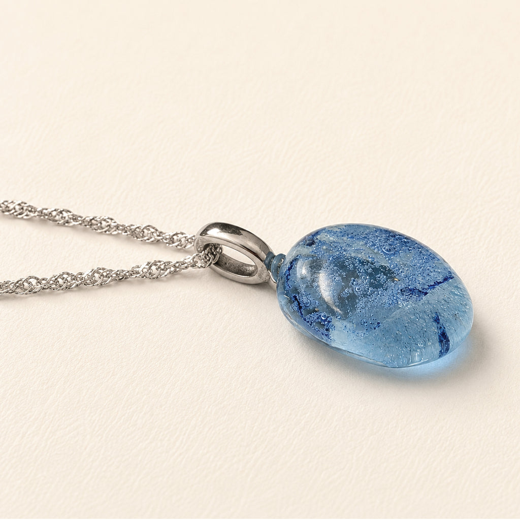 Whiskey Glass Swirl Pendant Necklace