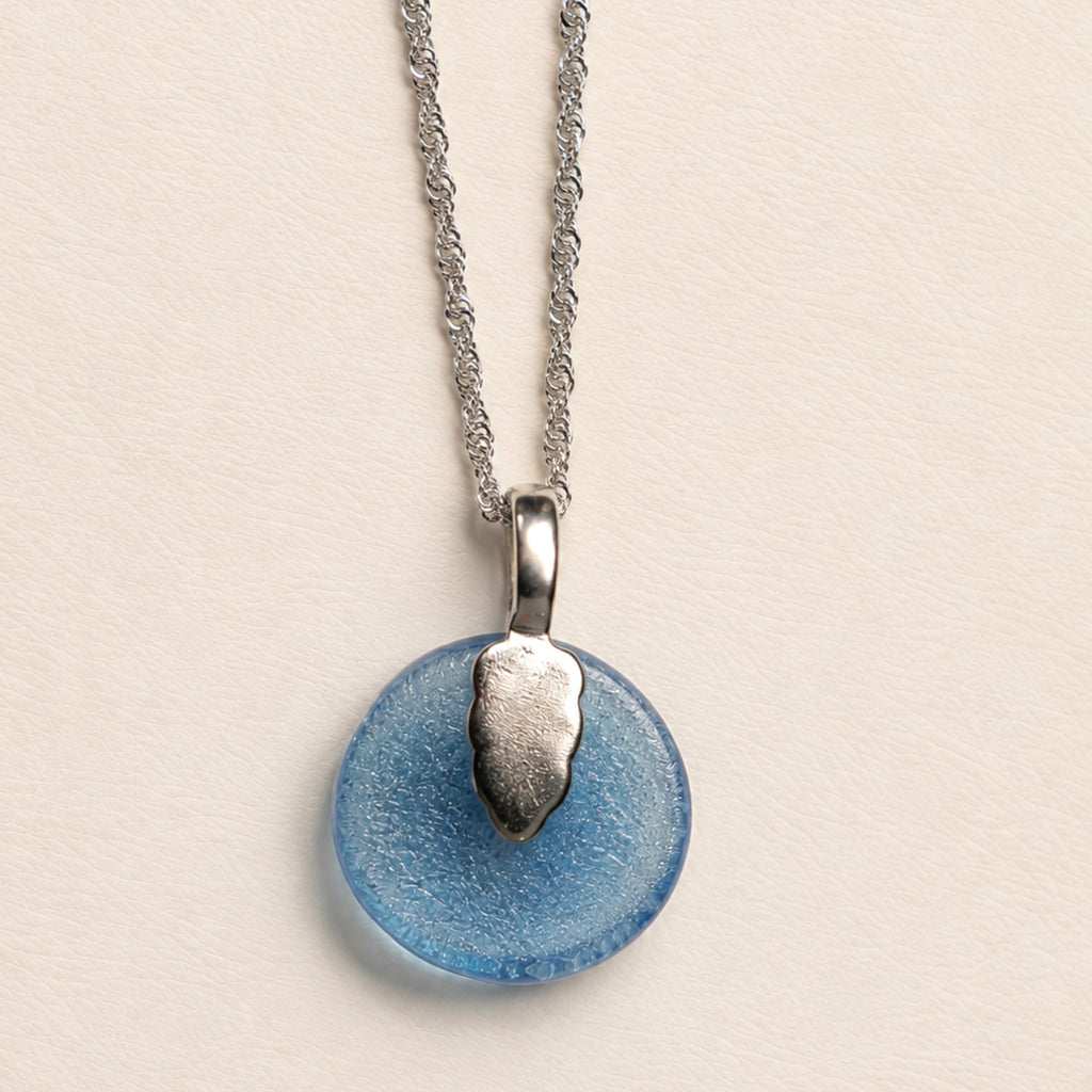 Whiskey Glass Swirl Pendant Necklace