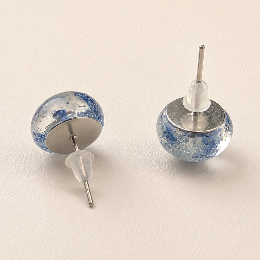 Whiskey Glass Swirl Stud Earrings