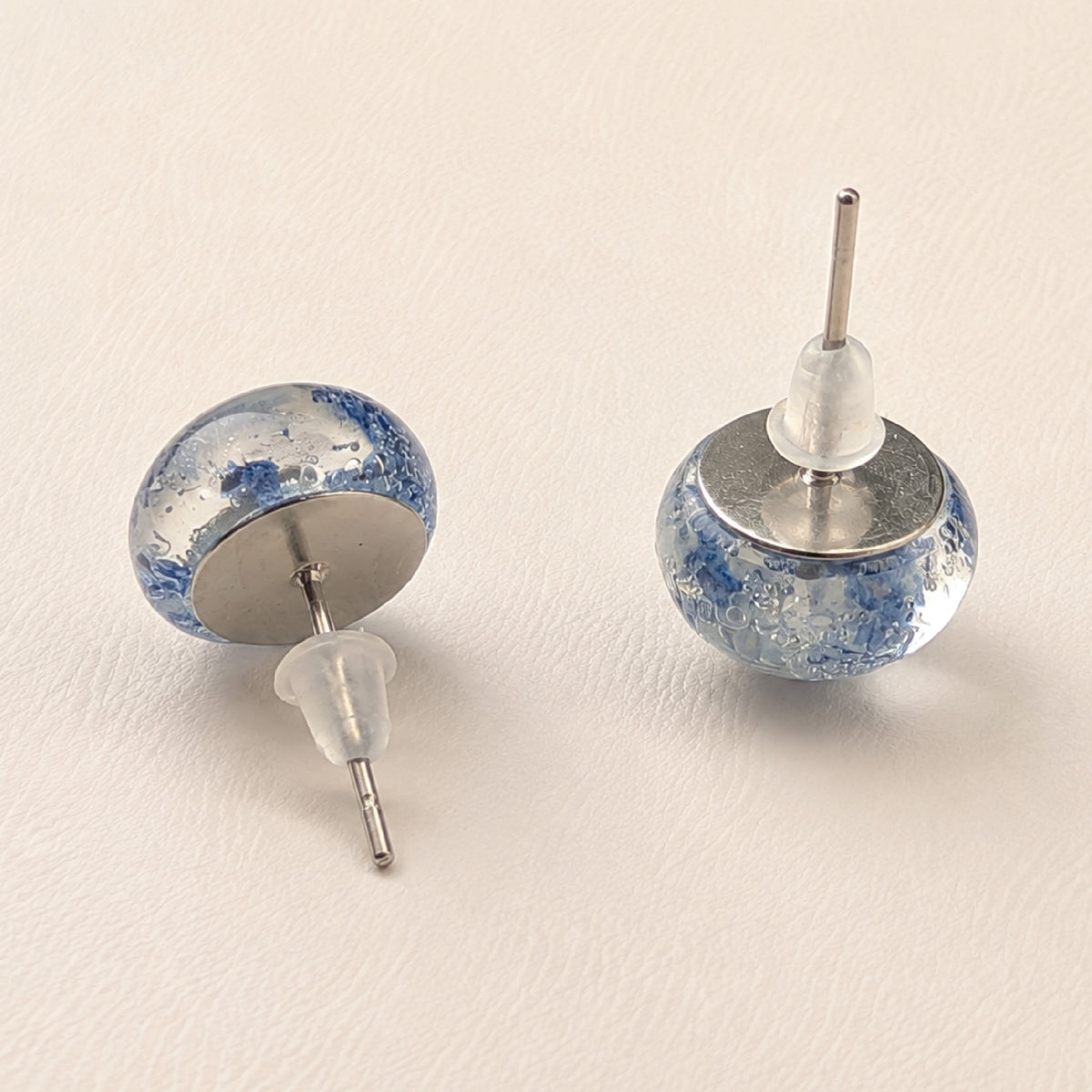 Whiskey Glass Swirl Stud Earrings